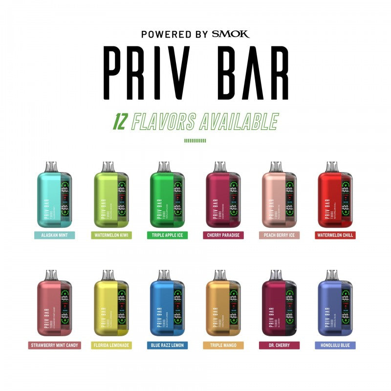 Priv Bar Turbo By SMOK – 15,000 Puffs Disposable Vape