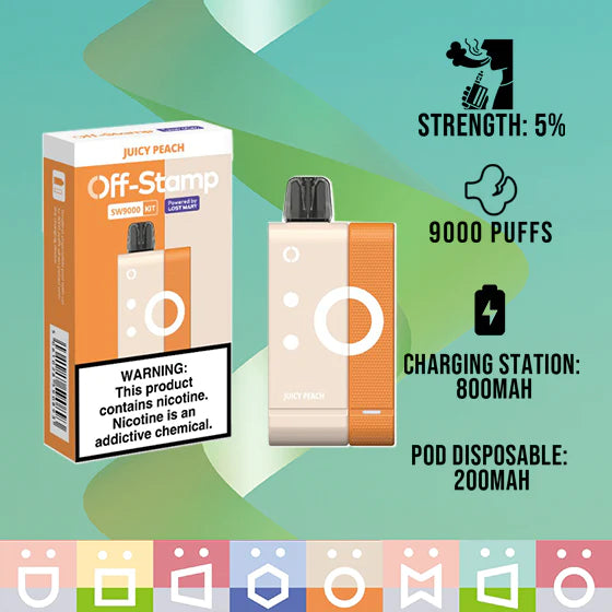 Off-Stamp SW9000 Disposable Vape Kit POWERED BY LOST MARY – 9000 Puffs