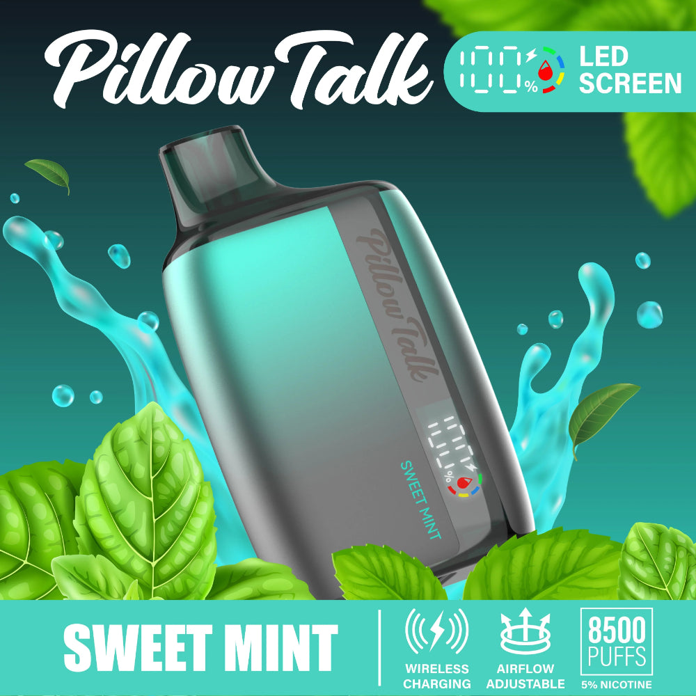 Pillow Talk Wireless Charging Rechargeable Disposable Vape I 8500 Puffs (10ct)