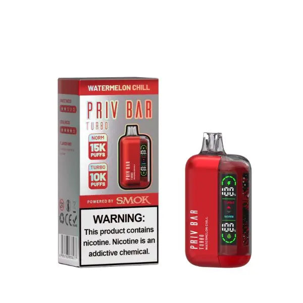 Priv Bar Turbo By SMOK – 15,000 Puffs Disposable Vape