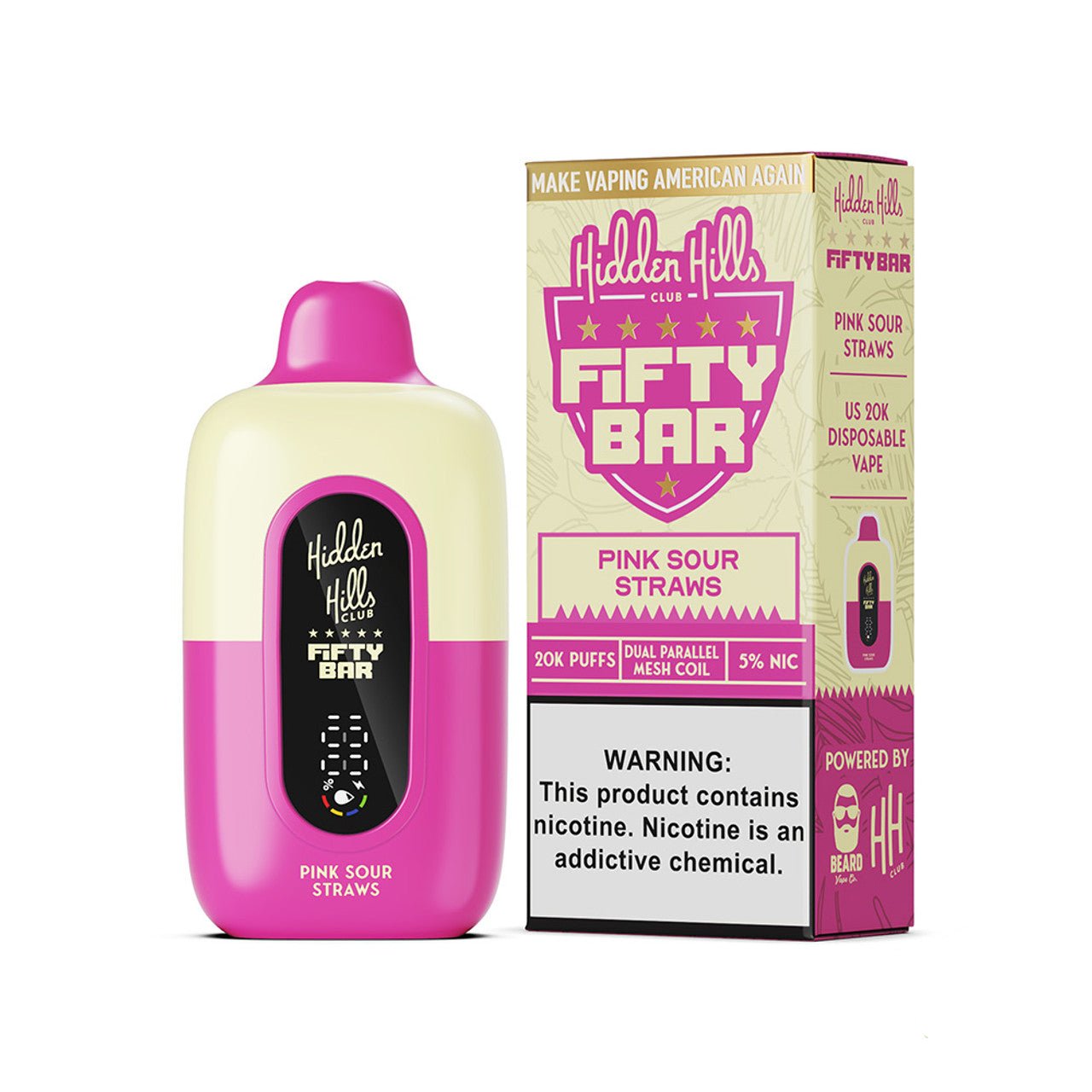 Hidden Hills Club x Fifty Bar 20000 Puffs Disposable