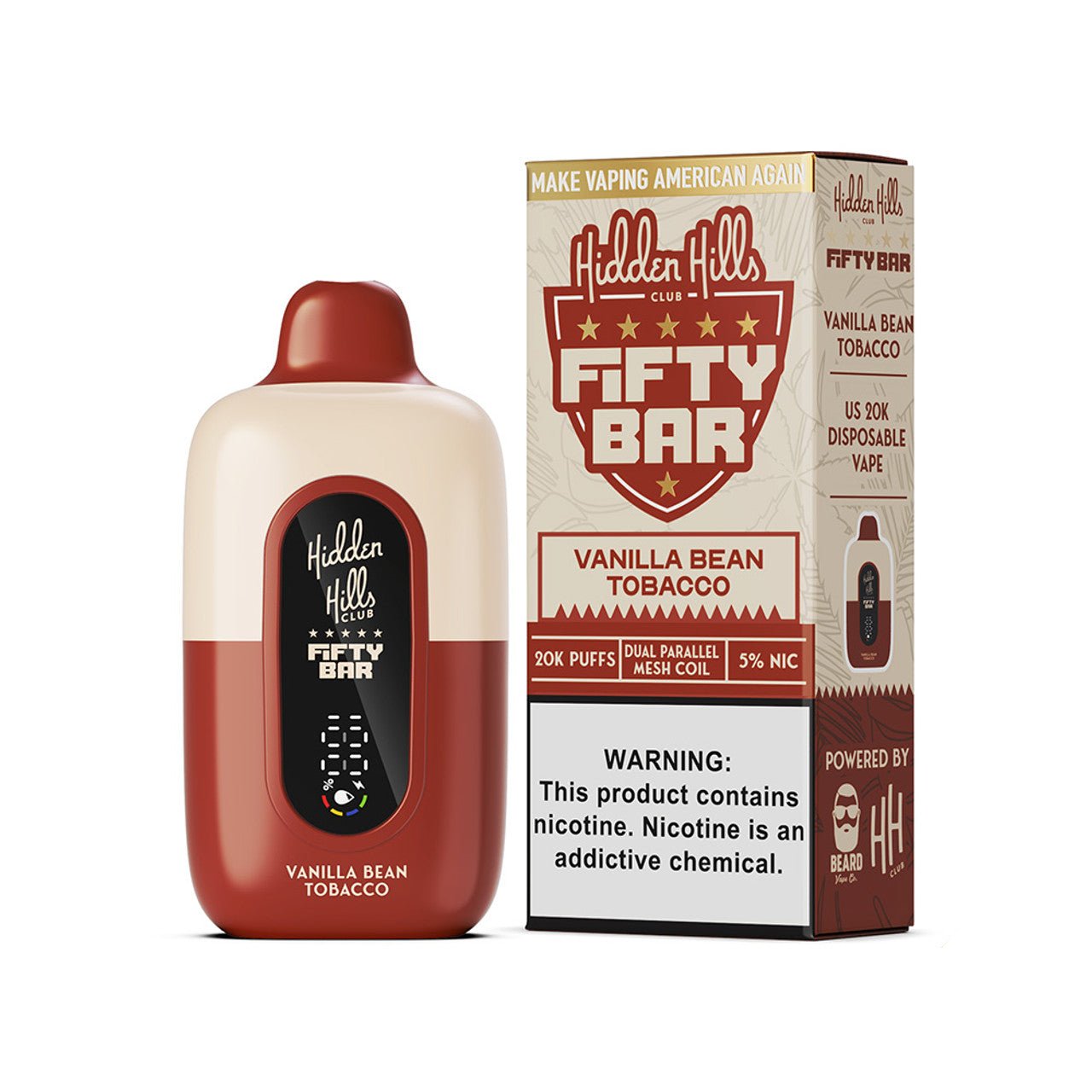Hidden Hills Club x Fifty Bar 20000 Puffs Disposable