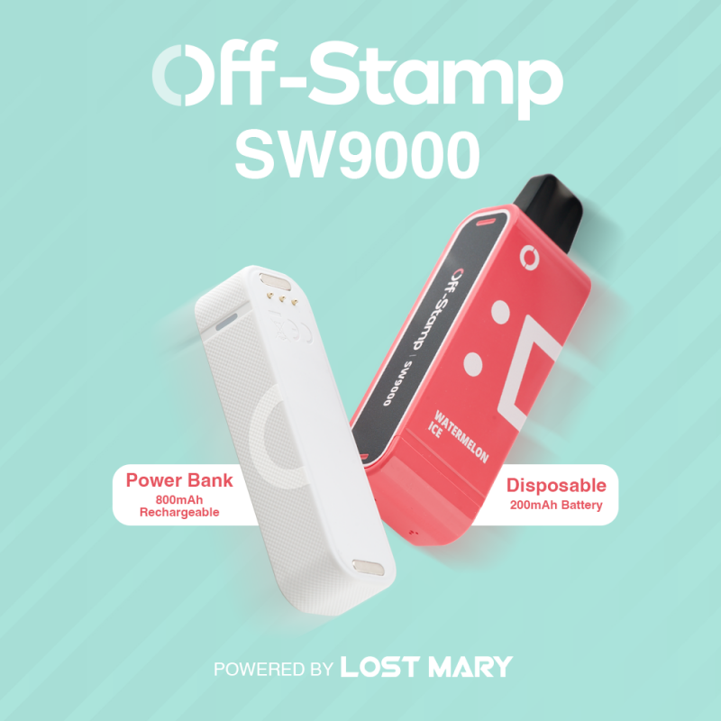 Off-Stamp SW9000 Disposable Vape Kit POWERED BY LOST MARY – 9000 Puffs