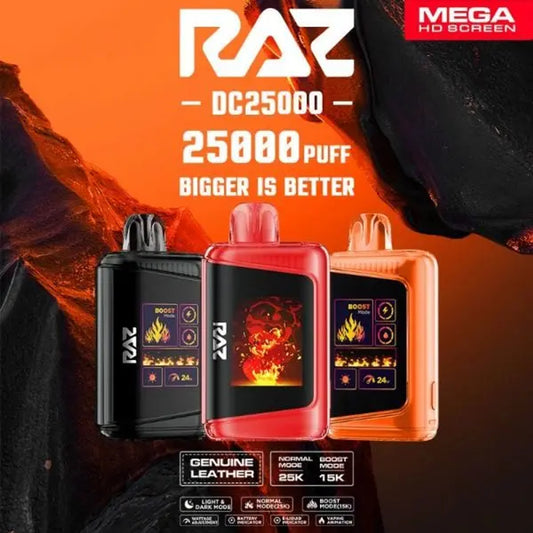 RAZ MEGA DC25000 DISPOSABLE VAPE - 25000 Puffs