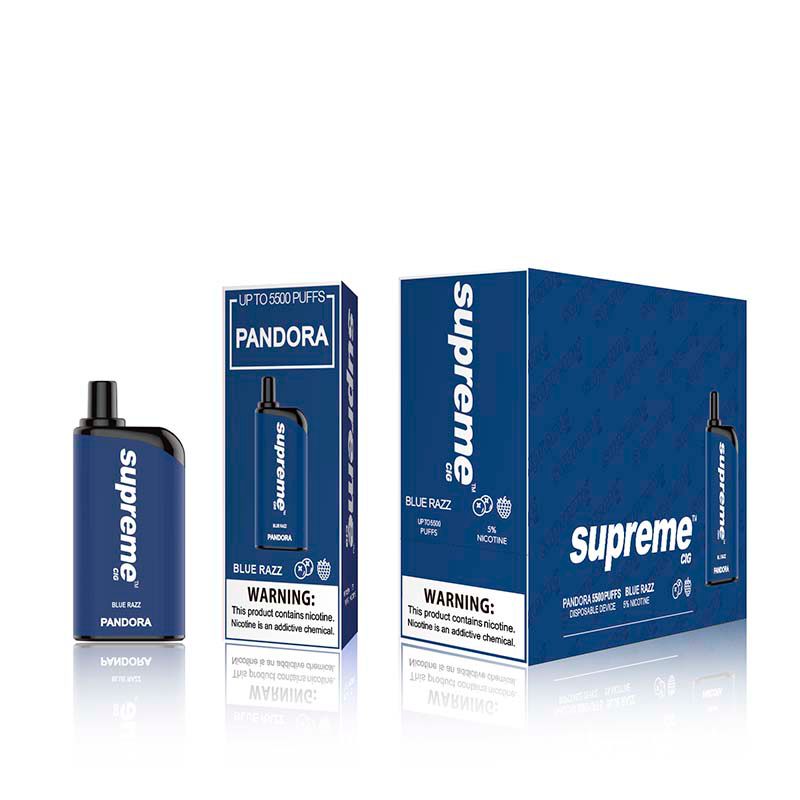 SUPREME PANDORA DISPOSABLE VAPE DEVICE 5500 PUFFS