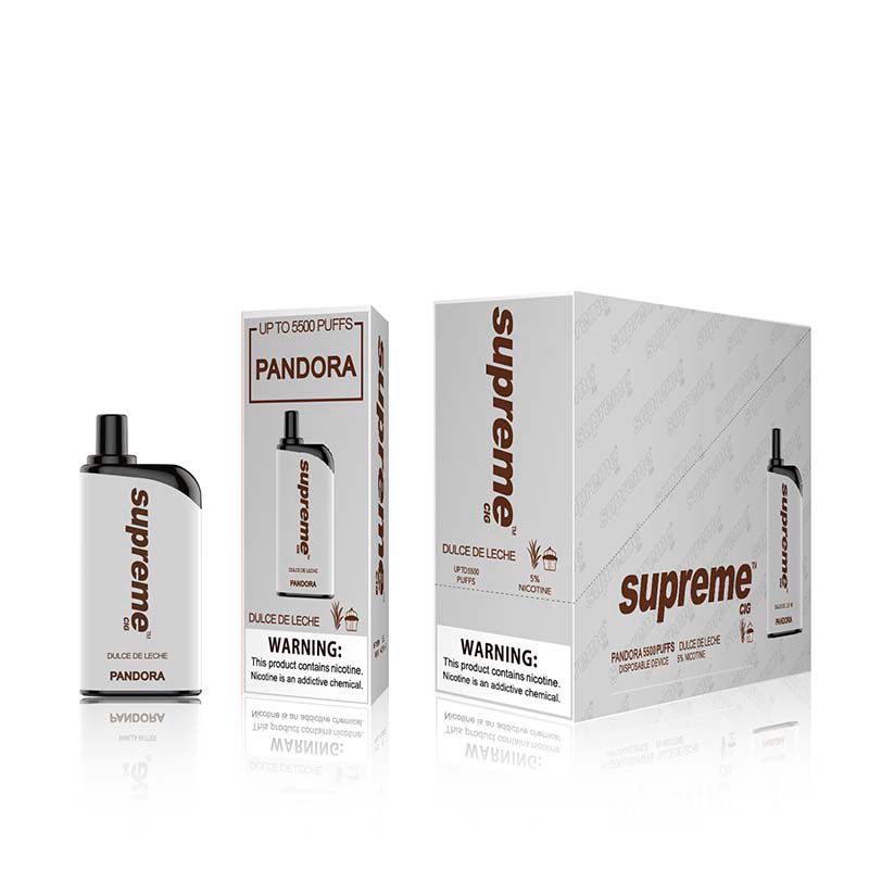 SUPREME PANDORA DISPOSABLE VAPE DEVICE 5500 PUFFS