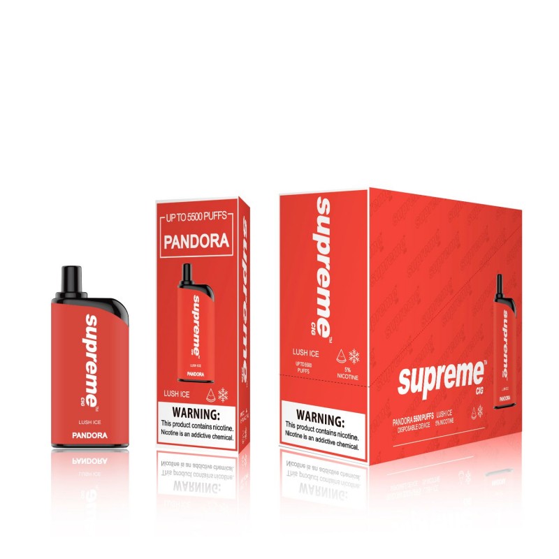 SUPREME PANDORA DISPOSABLE VAPE DEVICE 5500 PUFFS