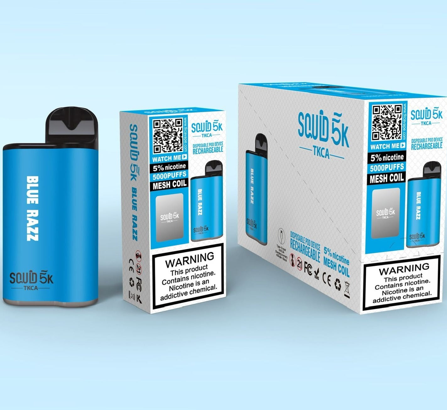 TKCA-SQUID-5K-Disposable-Vape-Rechargeable-Pod-Device-blue-Razz