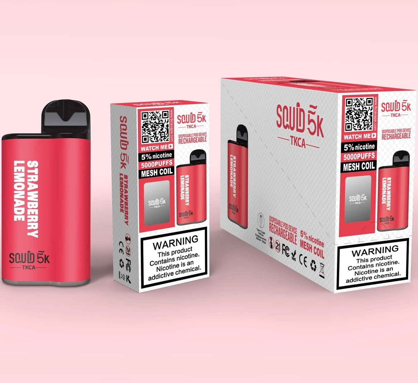 TKCA-SQUID-5K-Disposable-Vape-Rechargeable-Pod-Device-strawberry-lemonade