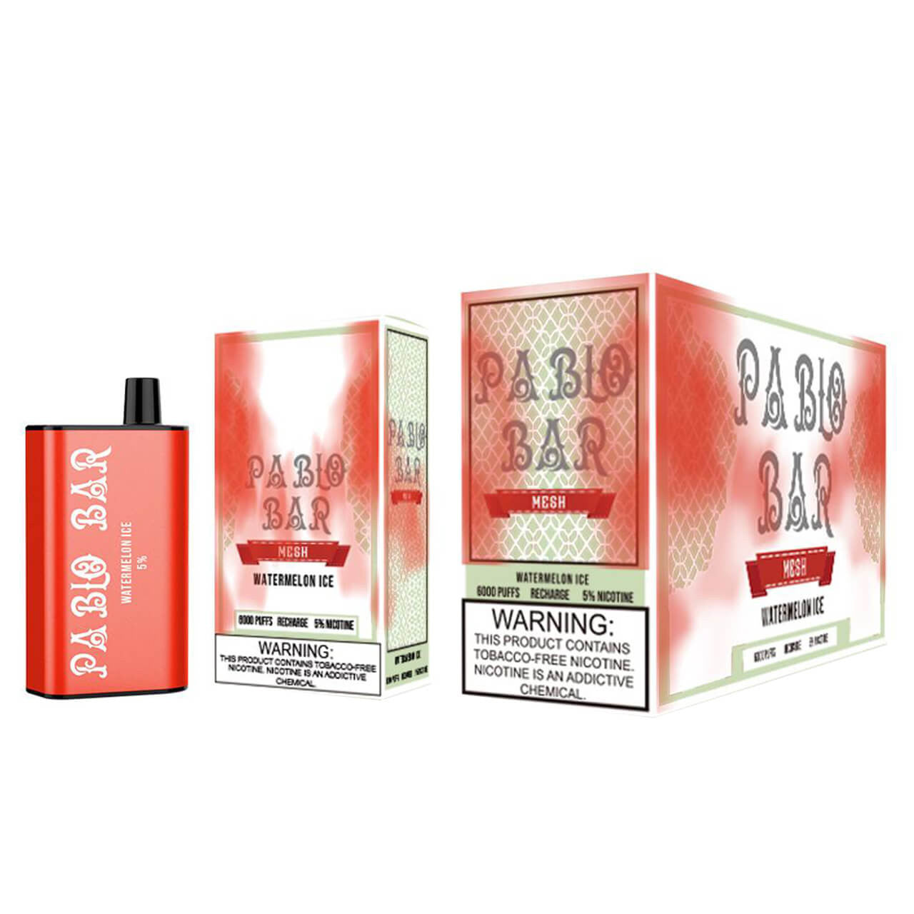 PABLO BAR DISPOSABLE VAPE DEVICE I 6000 PUFFS